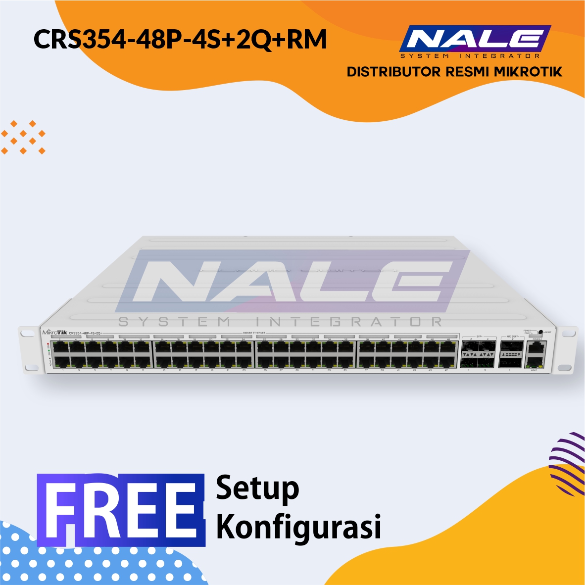 Mikrotik Switch CRS354-48P-4S+2Q+RM