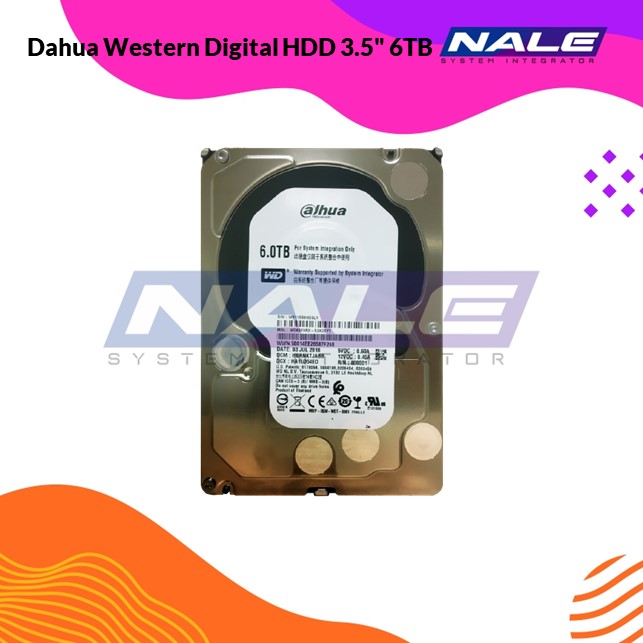 Dahua Western Digital HDD 3.5″ 6TB SATA (WD60EVRX)